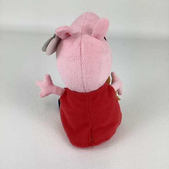 Ty Beanie Babies Peppa Pig 6" Plush Bean Bag Stuffed Animal Toy Vintage TAGS - Picture 4 of 7